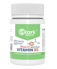 Niacin Vitamin B3 with Flush 100 мг Stark Pharm 100 таблеток 22394 фото