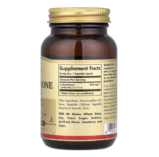 Reduced L-Glutathione 250 mg Solgar 60 vegetable capsules