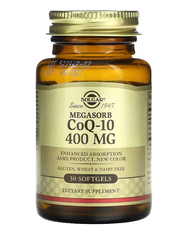 Megasorb CoQ-10 400 mg Solgar 30 softgels