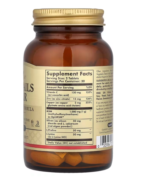 Skin, Nails & Hair Advanced MSM Formula Solgar 60 tablets