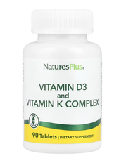 Vitamin D3 and Vitamin K Complex NaturesPlus 90 tablets