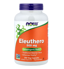Eleuthero 500 mg Now Foods 250 veg capsules