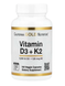 Vitamin D3 + K2 California Gold Nutrition 180 капсул CGN-02333 фото 1