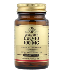 Megasorb CoQ-10 100 mg Solgar 30 softgels