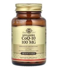 Megasorb CoQ-10 100 mg Solgar 60 softgels