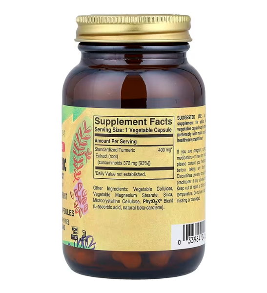 Turmeric Root Extract Solgar 60 vegetable capsules