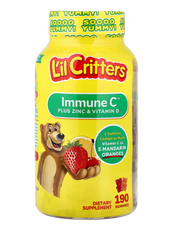 Immune C Plus Zinc & Vitamin D Gummies L'il Critters 190 жувальних цукерок LIL-01945 фото
