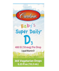 Baby's Super Daily D3 10 mcg (400 IU) Carlson 10.3 ml