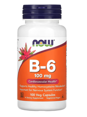 B-6 100 mg Now Foods 100 veg capsules
