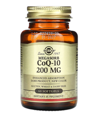 Megasorb CoQ-10 200 mg Solgar 60 softgels