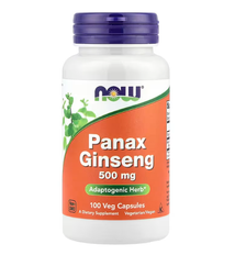 Panax Ginseng 500 mg Now Foods 100 veg capsules