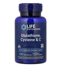 Glutathione Cysteine & C Life Extension 100 capsules