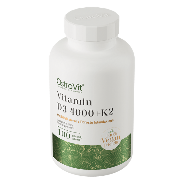 Vitamin D3 4000 + K2 OstroVit 100 таблеток OSV-00505 фото