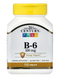 B-6 100 mg 21st Century 110 tablets