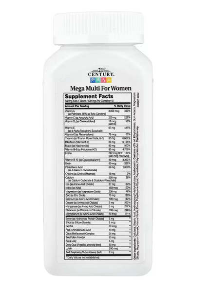 Mega Multi for Women 21st Century 90 tablets