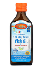 Kid's Norwegian The Very Finest Fish Oil Natural Orange Carlson 200 ml