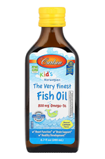 Kid's Norwegian The Very Finest Fish Oil Natural Lemon Carlson 200 ml
