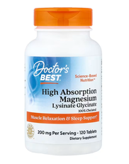 High Absorption Magnesium Doctor's Best 120 tablets