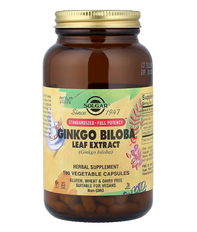 Ginkgo Biloba Leaf Extract Solgar 180 vegetable capsules