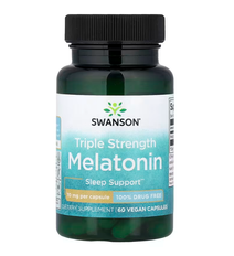 Triple Strength Melatonin 10 mg Swanson 60 vegan capsules