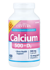 Calcium 500 + D3 21st Century 400 tablets