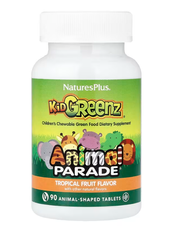 Kid Greenz Animal Parade Tropical Fruit NaturesPlus 90 animal-shaped tablets