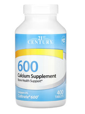 Calcium Supplement 600 21st Century 400 tablets