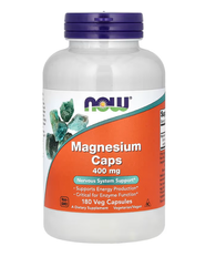 Magnesium Caps 400 mg Now Foods 180 veg capsules