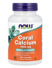 Coral Calcium 1000 mg Now Foods 100 capsules
