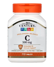 Vitamin C Prolonged Release 500 мг 21st Century 110 таблеток CEN-21190 фото
