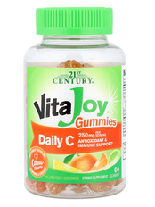 VitaJoy Daily C Gummies Citrus 21st Century 60 жувальних цукерок CEN-27791 фото