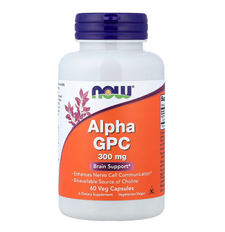 Alpha GPC 300 mg Now Foods 60 veg capsules