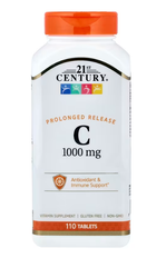 Vitamin C 1000 мг Prolonged Release 21st Century 110 таблеток CEN-21225 фото