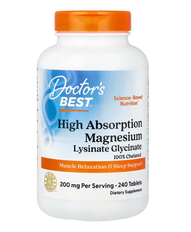 High Absorption Magnesium Doctor's Best 240 tablets