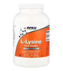 L-Lysine Pure Powder Now Foods 454 г NOW-00240 фото