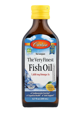 Norwegian The Very Finest Fish Oil Natural Lemon Carlson 200 ml