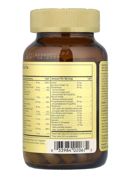 Omnium Phytonutrient Complex Multiple Vitamin and Mineral Formula Solgar 90 tablets