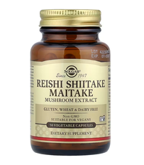 Reishi Shiitake Maitake Mushroom Extract Solgar 50 vegetable capsules