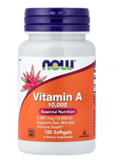 Vitamin A 3000 mcg (10000 IU) Now Foods 100 softgels