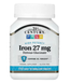 High-Potency Iron 27 mg 21st Century 110 easy to swallow tablets