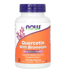 Quercetin with Bromelain Now Foods 120 капсул NOW-03070 фото