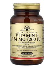 Vitamin E 134 mg (200 IU) Solgar 100 softgels