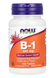 B-1 100 mg Now Foods 100 tablets