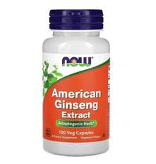 American Ginseng Extract Now Foods 100 veg capsules