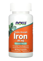 Iron 36 mg Now Foods 90 veg capsules
