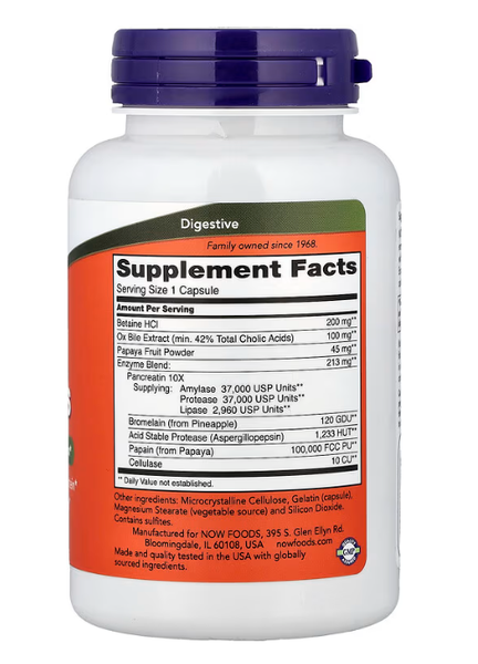 Super Enzymes Now Foods 90 капсул NOW-02963 фото