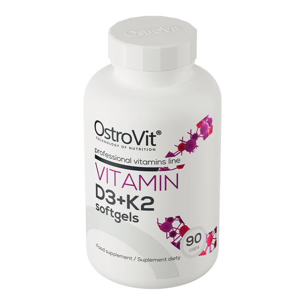 Vitamin D3+K2 softgels OstroVit 90 capsules