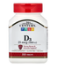 Vitamin D3 25 mcg (1000 IU) 21st Century 300 tablets
