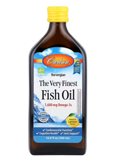 Norwegian The Very Finest Fish Oil Natural Lemon Carlson 500 ml