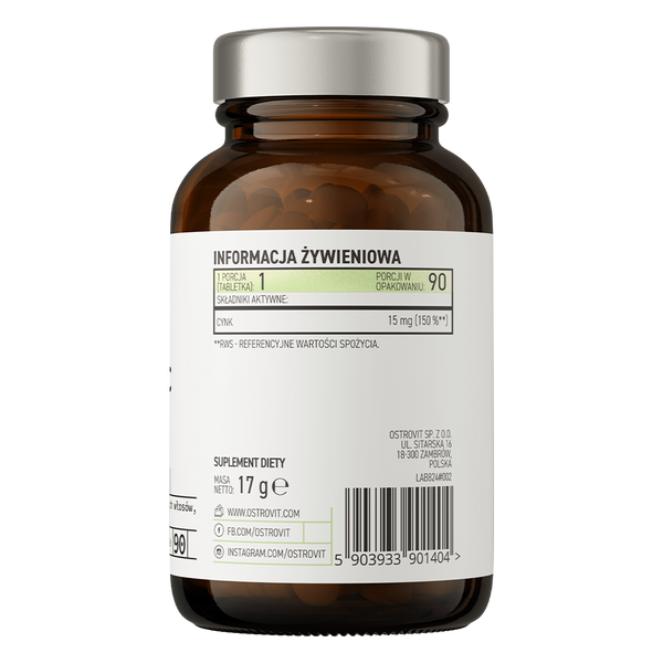 Organic Zinc OstroVit Pharma 90 tablets